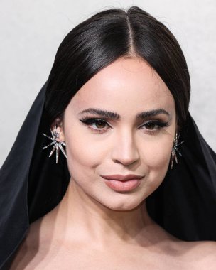 Sofia Carson arrives at the 2022 MTV Video Music Awards held at the Prudential Center on August 28, 2022 in Newark, New Jersey, United States.