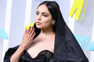 Sofia Carson arrives at the 2022 MTV Video Music Awards held at the Prudential Center on August 28, 2022 in Newark, New Jersey, United States.