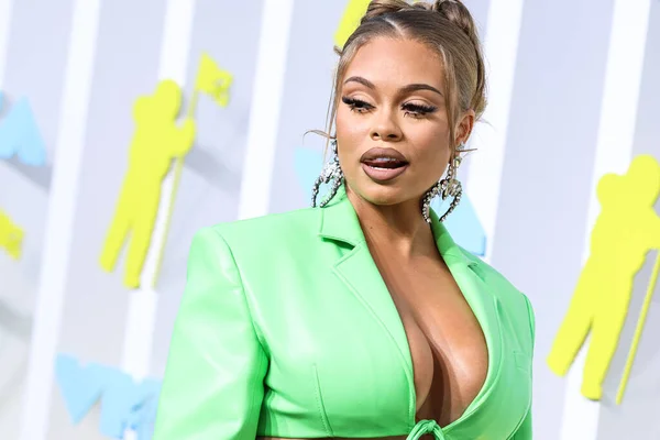 Latto Arrives 2022 Mtv Video Music Awards Held Prudential Center — Stock Photo, Image