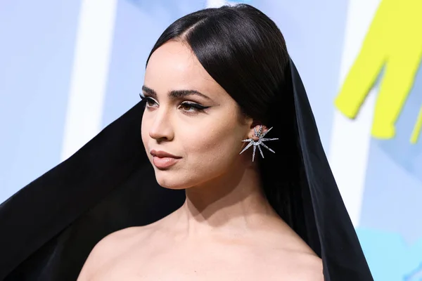 Sofia Carson Arrives 2022 Mtv Video Music Awards Held Prudential — Stock Photo, Image