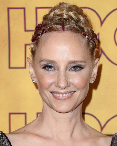 WEST HOLLYWOOD, LOS ANGELES, CALIFORNIA, USA - SEPTEMBER 17: American actress Anne Heche arrives at the HBO Emmy Awards After Party 2017 held at The Plaza at the Pacific Design Center on September 17, 2017 in West Hollywood