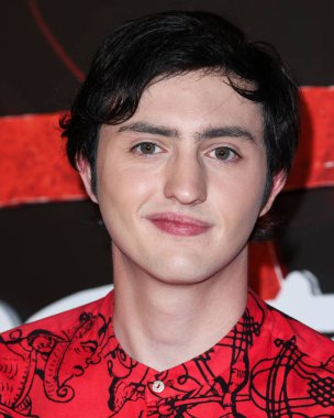 American actor Gianni DeCenzo arrives at the Los Angeles Premiere Of Netflix's 'Cobra Kai' Season 5 held at the Los Angeles State Historic Park on September 7, 2022 in Los Angeles, California, United States.