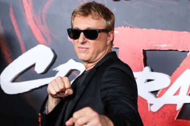 American actor William Zabka arrives at the Los Angeles Premiere Of Netflix's 'Cobra Kai' Season 5 held at the Los Angeles State Historic Park on September 7, 2022 in Los Angeles, California, United States.