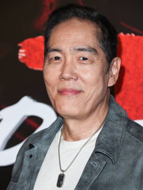 Japanese-American actor Yuji Okumoto arrives at the Los Angeles Premiere Of Netflix's 'Cobra Kai' Season 5 held at the Los Angeles State Historic Park on September 7, 2022 in Los Angeles, California, United States.