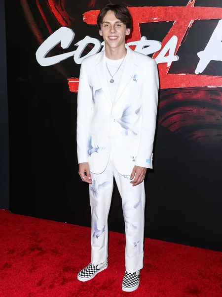 American Actor Jacob Bertrand Arrives Los Angeles Premiere Netflix Cobra — Stockfoto