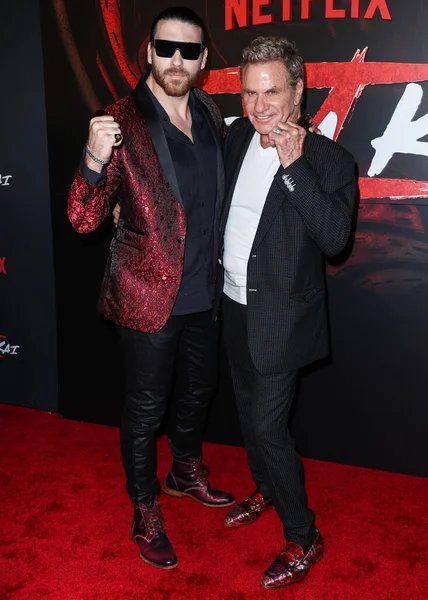Jesse Kove Martin Kove Arrive Los Angeles Premiere Netflix Cobra — Foto de Stock