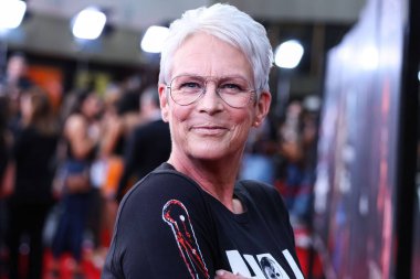 Amerikalı aktris Jamie Lee Curtis, 8 Eylül 2022 'de Universal City, Los Angeles, Kaliforniya' da düzenlenen Universal Stüdyoları 'nda düzenlenen Hollywood Korku Geceleri Açılış Gecesi 2022' ye geldi..