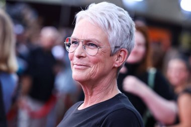 Amerikalı aktris Jamie Lee Curtis, 8 Eylül 2022 'de Universal City, Los Angeles, Kaliforniya' da düzenlenen Universal Stüdyoları 'nda düzenlenen Hollywood Korku Geceleri Açılış Gecesi 2022' ye geldi..