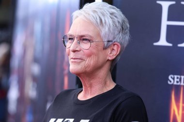 Amerikalı aktris Jamie Lee Curtis, 8 Eylül 2022 'de Universal City, Los Angeles, Kaliforniya' da düzenlenen Universal Stüdyoları 'nda düzenlenen Hollywood Korku Geceleri Açılış Gecesi 2022' ye geldi..