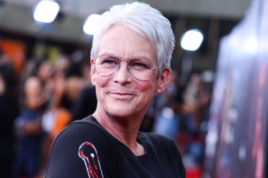 Amerikalı aktris Jamie Lee Curtis, 8 Eylül 2022 'de Universal City, Los Angeles, Kaliforniya' da düzenlenen Universal Stüdyoları 'nda düzenlenen Hollywood Korku Geceleri Açılış Gecesi 2022' ye geldi..