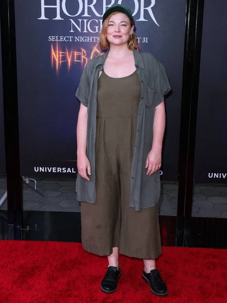 Australische Actrice Sarah Snook Arriveert Universal Studios Hollywood Halloween Horror — Stockfoto