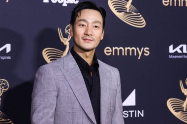 Güney Koreli aktör Park Hae-soo, 9 Eylül 2022 'de Kuzey Hollywood' da Televizyon Sanatları ve Bilimleri Akademisi 'nde düzenlenen 74. Yıllık Primetime Emmy Ödülleri Performans Nominee Kutlaması' na geldi.