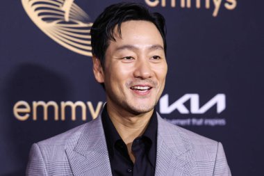 Güney Koreli aktör Park Hae-soo, 9 Eylül 2022 'de Kuzey Hollywood' da Televizyon Sanatları ve Bilimleri Akademisi 'nde düzenlenen 74. Yıllık Primetime Emmy Ödülleri Performans Nominee Kutlaması' na geldi.