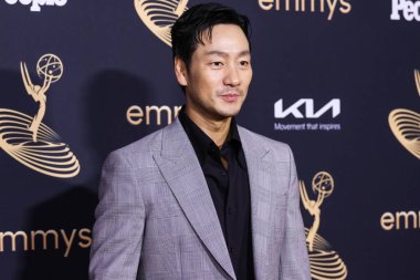 Güney Koreli aktör Park Hae-soo, 9 Eylül 2022 'de Kuzey Hollywood' da Televizyon Sanatları ve Bilimleri Akademisi 'nde düzenlenen 74. Yıllık Primetime Emmy Ödülleri Performans Nominee Kutlaması' na geldi.