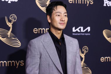 Güney Koreli aktör Park Hae-soo, 9 Eylül 2022 'de Kuzey Hollywood' da Televizyon Sanatları ve Bilimleri Akademisi 'nde düzenlenen 74. Yıllık Primetime Emmy Ödülleri Performans Nominee Kutlaması' na geldi.