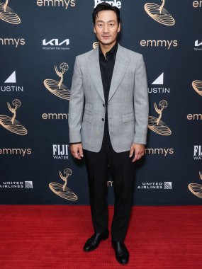Güney Koreli aktör Park Hae-soo, 9 Eylül 2022 'de Kuzey Hollywood' da Televizyon Sanatları ve Bilimleri Akademisi 'nde düzenlenen 74. Yıllık Primetime Emmy Ödülleri Performans Nominee Kutlaması' na geldi.