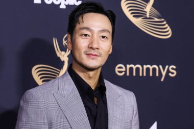 Güney Koreli aktör Park Hae-soo, 9 Eylül 2022 'de Kuzey Hollywood' da Televizyon Sanatları ve Bilimleri Akademisi 'nde düzenlenen 74. Yıllık Primetime Emmy Ödülleri Performans Nominee Kutlaması' na geldi.