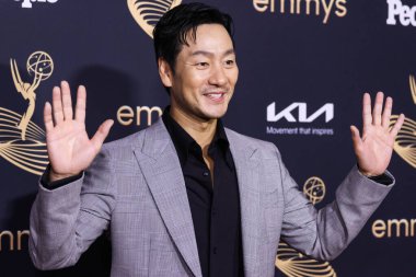 Güney Koreli aktör Park Hae-soo, 9 Eylül 2022 'de Kuzey Hollywood' da Televizyon Sanatları ve Bilimleri Akademisi 'nde düzenlenen 74. Yıllık Primetime Emmy Ödülleri Performans Nominee Kutlaması' na geldi.