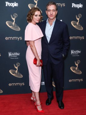 İngiliz aktris Keeley Hawes ve kocası / İngiliz aktör Matthew Macfadyen, Televizyon Akademisi 'nin 74. Geleneksel Primetime Emmy Ödülleri Performansı Nominee Kutlaması için Televizyon Sanatları ve Bilimler Akademisi' ne geldiler.)