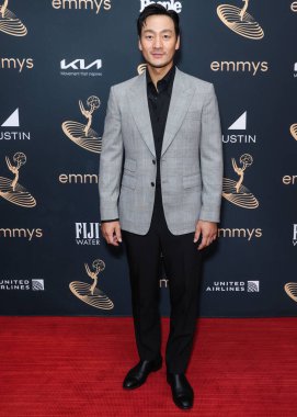 Güney Koreli aktör Park Hae-soo, 9 Eylül 2022 'de Kuzey Hollywood' da Televizyon Sanatları ve Bilimleri Akademisi 'nde düzenlenen 74. Yıllık Primetime Emmy Ödülleri Performans Nominee Kutlaması' na geldi.