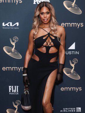 Amerikalı aktris Laverne Cox, 9 Eylül 2022 'de Kuzey Hollywood' da düzenlenen Televizyon Akademisi 'nin 74. Yıllık Primetime Emmy Ödülleri Performer Nominee Kutlaması' na katıldı.