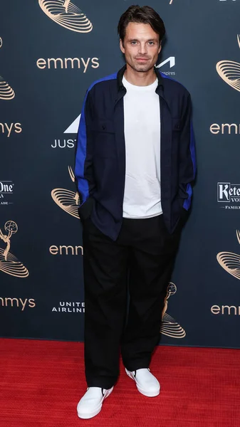 ルーマニア系アメリカ人俳優のセバスチャン スタンがテレビアカデミーの第74回プライムタイムエミー賞に出演し 2022年9月9日にテレビアカデミー テレビ芸術科学アカデミー でノミネートされた — ストック写真