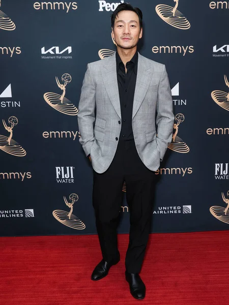 Güney Koreli aktör Park Hae-soo, 9 Eylül 2022 'de Kuzey Hollywood' da Televizyon Sanatları ve Bilimleri Akademisi 'nde düzenlenen 74. Yıllık Primetime Emmy Ödülleri Performans Nominee Kutlaması' na geldi.