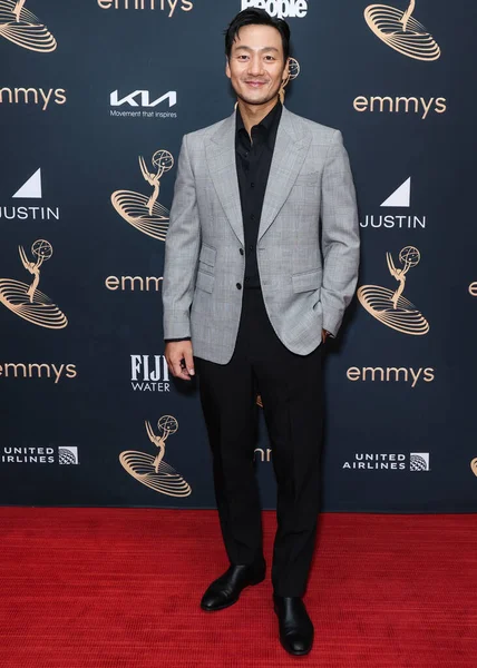 Güney Koreli aktör Park Hae-soo, 9 Eylül 2022 'de Kuzey Hollywood' da Televizyon Sanatları ve Bilimleri Akademisi 'nde düzenlenen 74. Yıllık Primetime Emmy Ödülleri Performans Nominee Kutlaması' na geldi.