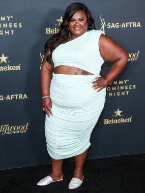 Amerikalı komedyen Nicole Byer, The Hollywood Reporter ve SAG-AFTRA 'nın 74. Geleneksel Emmy Ödülleri Gecesi' ne 10 Eylül 2022 'de 8899 Beverly' de Batı Hollywood, Los Angeles, Kaliforniya, ABD 'de düzenlenen Penthouse' da katıldı.