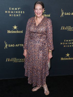 Amerikalı aktris Harriet Sansom Harris, The Hollywood Reporter ve SAG-AFTRA 'nın 74. Geleneksel Emmy Ödülleri Gecesi' ne 10 Eylül 2022 'de Batı Hollywood, Los Angeles, Kaliforniya' da bulunan 8899 Beverly 'deki çatı katında gerçekleşti.