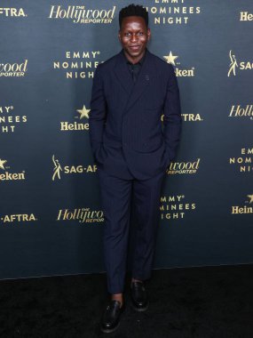 İngiliz aktör Toheeb Jimoh, The Hollywood Reporter ve SAG-AFTRA 'nın 74. Geleneksel Emmy Ödülleri' Emmy Adayları Gecesi 'ne 10 Eylül 2022' de Batı Hollywood, Los Angeles, Kaliforniya, ABD 'de bulunan 8899 Beverly' deki Penthouse 'da katıldı.