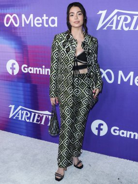 Amerikalı aktris Auli 'i Cravalho, 11 Ağustos 2022' de Hollywood, Los Angeles, Kaliforniya, ABD 'de düzenlenen NeueHouse Los Angeles' ta düzenlenen Facebook Oyununun Genç Hollywood Kutlamalarının Gücü 2022 'ye ulaştı.. 