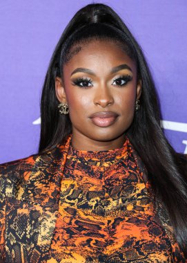 Amerikalı şarkıcı ve aktris Coco Jones, 11 Ağustos 2022 'de NeueHouse Los Angeles, Los Angeles, Los Angeles, ABD' de düzenlenen Facebook Oyun Sunan Genç Hollywood Kutlamasının 2022 Power of Young Hollywood Kutlaması 'na geldi..