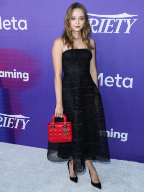 Kanadalı aktris Madeleine Arthur, 11 Ağustos 2022 'de NeueHouse Los Angeles, Los Angeles' ta düzenlenen Facebook Oyununun Genç Hollywood Kutlamasının 2022 Power of Young Hollywood Kutlaması 'na geldi..