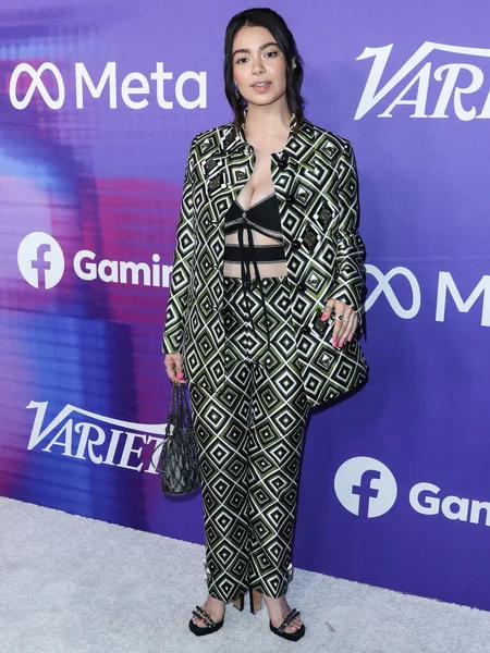 Actrice Américaine Auli Cravalho Arrive Variété 2022 Power Young Hollywood — Photo