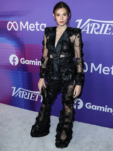 Actrice Américaine Nicole Maines Arrive Variété 2022 Power Young Hollywood — Photo