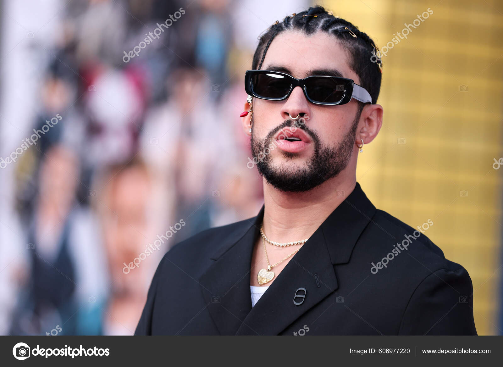 Puerto Rican Rapper Bad Bunny Benito Antonio Martnez Ocasio Wearing