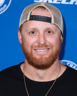 Beyzbol Ligi 'nin Los Angeles Dodgers takımının üçüncü kalecisi Justin Turner 8 Ağustos 2022' de Elysian Park, Los Angeles, Kaliforniya 'da bulunan Dodger Stadyumu' nda düzenlenen Kershaw 's Ping Pong 4 Amaç 2022' ye vardı.