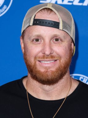 Beyzbol Ligi 'nin Los Angeles Dodgers takımının üçüncü kalecisi Justin Turner 8 Ağustos 2022' de Elysian Park, Los Angeles, Kaliforniya 'da bulunan Dodger Stadyumu' nda düzenlenen Kershaw 's Ping Pong 4 Amaç 2022' ye vardı.