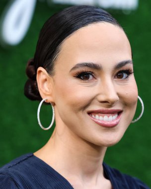 Amerikalı avukat Meena Harris, 4 Ağustos 2022 'de Los Angeles, Kaliforniya' da bulunan Easton Stadyumu 'nda düzenlenen Amazon Prime Video' nun 