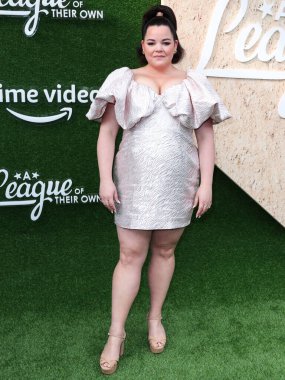 Amerikalı aktris Melanie Field, 4 Ağustos 2022 'de Los Angeles, Kaliforniya' da bulunan Easton Stadyumu 'nda düzenlenen Amazon Prime Video' nun 