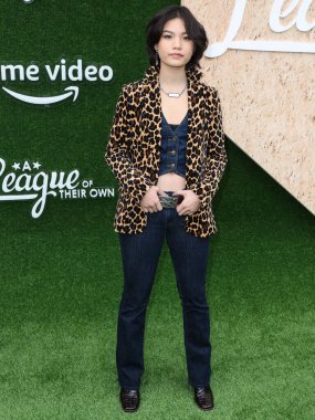 Amerikalı aktris Riley Lai Nelet, 4 Ağustos 2022 'de Los Angeles, Kaliforniya' da bulunan Easton Stadyumu 'nda düzenlenen Amazon Prime Video' nun 