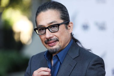 Japon aktör ve dövüş sanatçısı Hiroyuki Sanada, Japon Amerikan Kültür ve Toplum Merkezi 'ndeki (JACCC) Aratani Tiyatrosu' ndaki Sony Pictures 'Bullet Train' in Los Angeles Topluluk Gösterimi 'ne 3 Ağustos 2022' de geldi. 