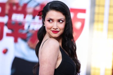 Andrea Munoz, 1 Ağustos 2022 'de Westwood, Los Angeles, Kaliforniya, ABD' deki Regency Village Theatre 'da düzenlenen Sony Pictures' ın 'Bullet Train' galasına geliyor..