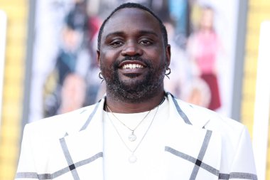 Brian Tyree Henry, 1 Ağustos 2022 'de Westwood, Los Angeles, Kaliforniya, ABD' deki Regency Village Theatre 'da düzenlenen Sony Pictures' ın 'Bullet Train' galasına geliyor.