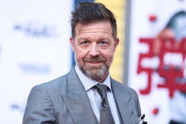 Amerikalı film yapımcısı ve yönetmen David Leitch, 1 Ağustos 2022 'de Westwood, Los Angeles, Kaliforniya, ABD' deki Regency Village Theatre 'da düzenlenen Sony Pictures' ın 'Bullet Train' galasına geldi.. 