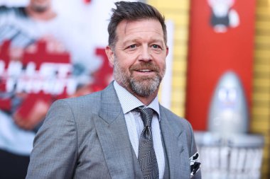 Amerikalı film yapımcısı ve yönetmen David Leitch, 1 Ağustos 2022 'de Westwood, Los Angeles, Kaliforniya, ABD' deki Regency Village Theatre 'da düzenlenen Sony Pictures' ın 'Bullet Train' galasına geldi.. 