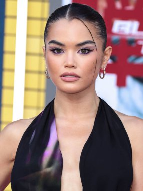 Paris Berelc, 1 Ağustos 2022 'de Westwood, Los Angeles, Kaliforniya, ABD' deki Regency Village Theatre 'da düzenlenen Sony Pictures' ın 'Bullet Train' galasına geldi..