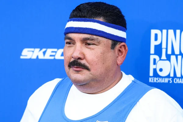 Meksikalı Amerikalı Talk Şov Kişiliği Guillermo Rodriguez Ağustos 2022 Dodger — Stok fotoğraf