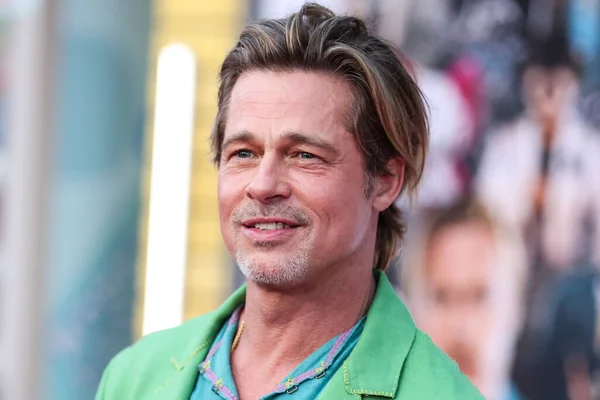 American Actor Brad Pitt Arrives Los Angeles Premiere Sony Pictures — Stock Photo, Image